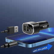 Yesido 3 Ports Car Charger PD Output 25W