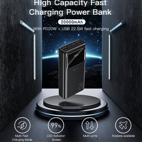 Yesido Power Bank With Led Display 20000mAh