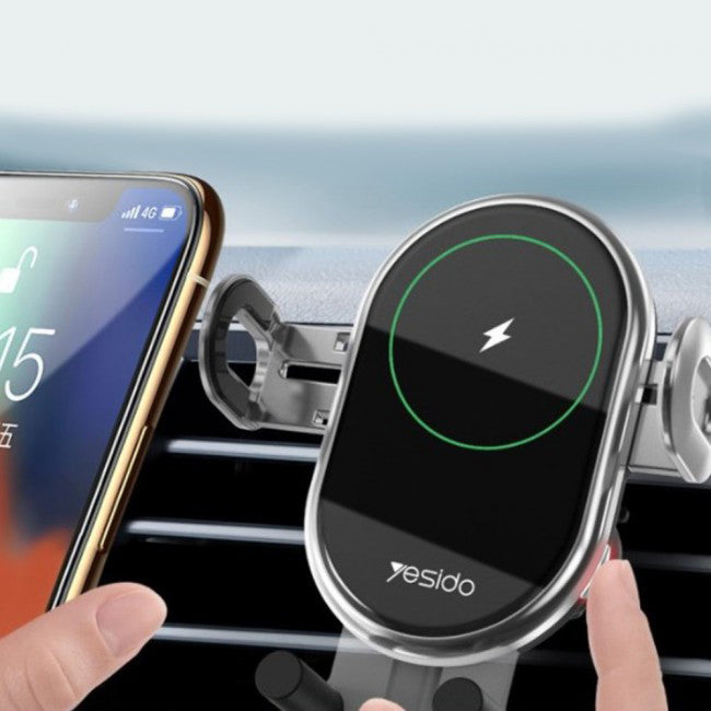 Yesido Wireless Car Holder and Charger 10W - iCase Stores