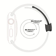 Solid Color Magnetic Buckle Silicone Watch Band For Apple Watch