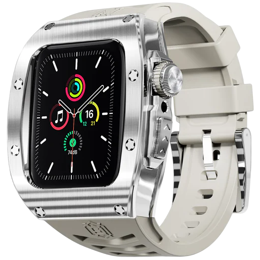 Heavy Duty Stainless Steel Rubber Case for Apple Watch