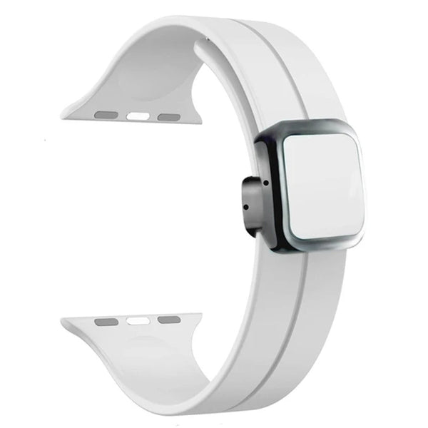 Magnetic Silicone Folding Buckle Band For Apple Watch - iCase Stores