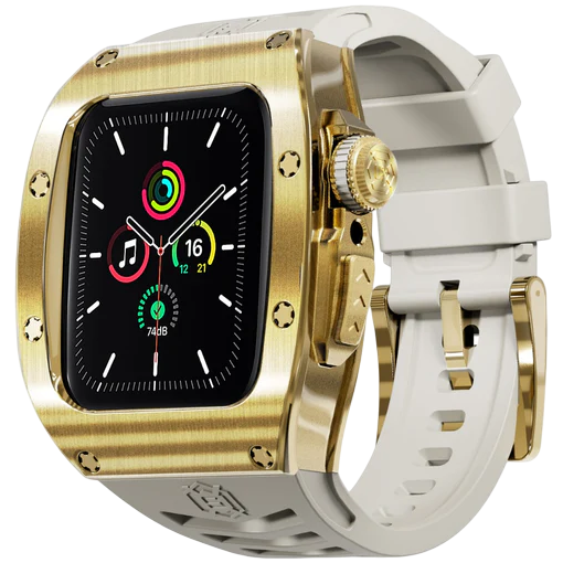 Heavy Duty Stainless Steel Rubber Case for Apple Watch