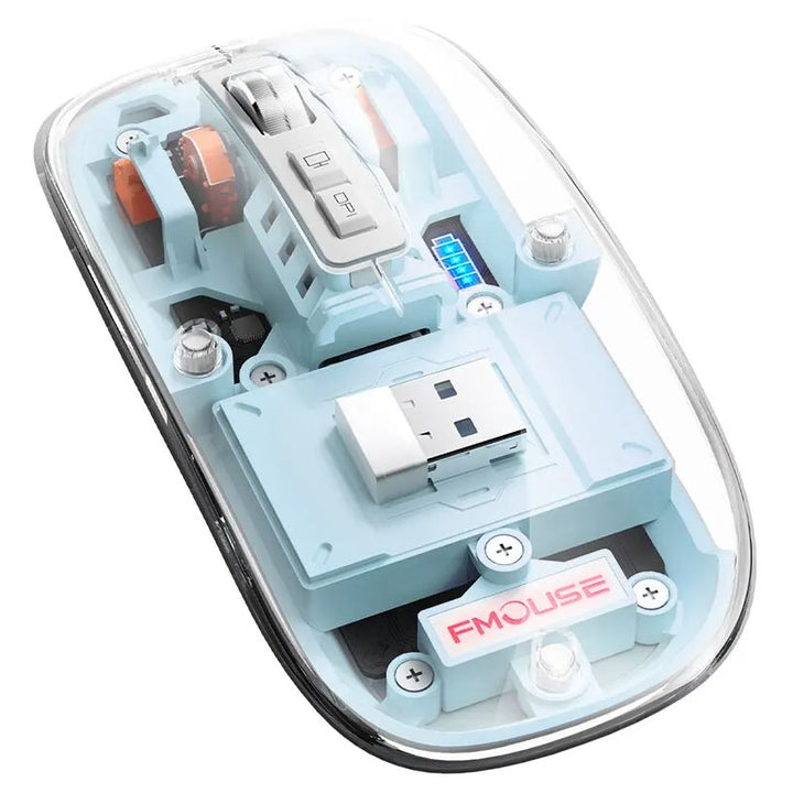 Space Capsule Multimode Wireless Crystal Transparent Design Mouse - iCase Stores