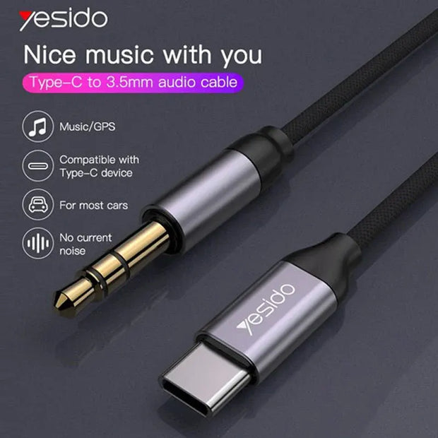 Yesido USB-C To 3.5mm Audio Aux Cable