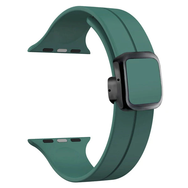 Magnetic Silicone Folding Buckle Band For Apple Watch - iCase Stores