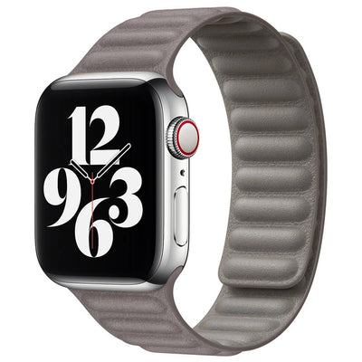 Magnetic Leather Link Loop Band For Apple Watch