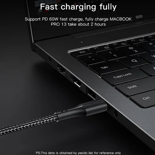 Yesido Type-C to Type-C Fast Charging Cable 60W
