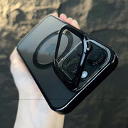Luxury MagSafe Clear Case with Camera Shield & Flip Stand & Speakers Filter
