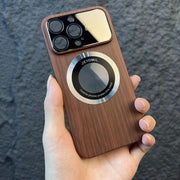 Wood Grain Wide Lens Case with MagSafe