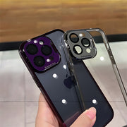 Bracket Lens Clear Case with Camera Shield & Flip Stand & Speakers Filter