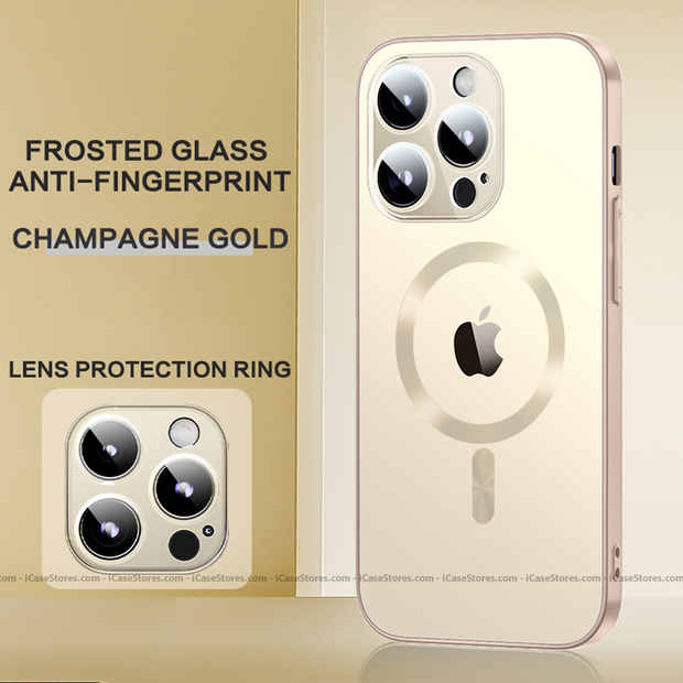 Frosted MAGSAFING PC Case With Nano Glass Camera Lens - iCase Stores