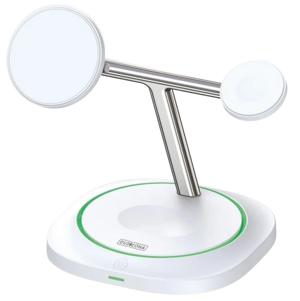 DUZZONA 3-in-1 Magnetic Wireless Charger Stand with Ambient Light