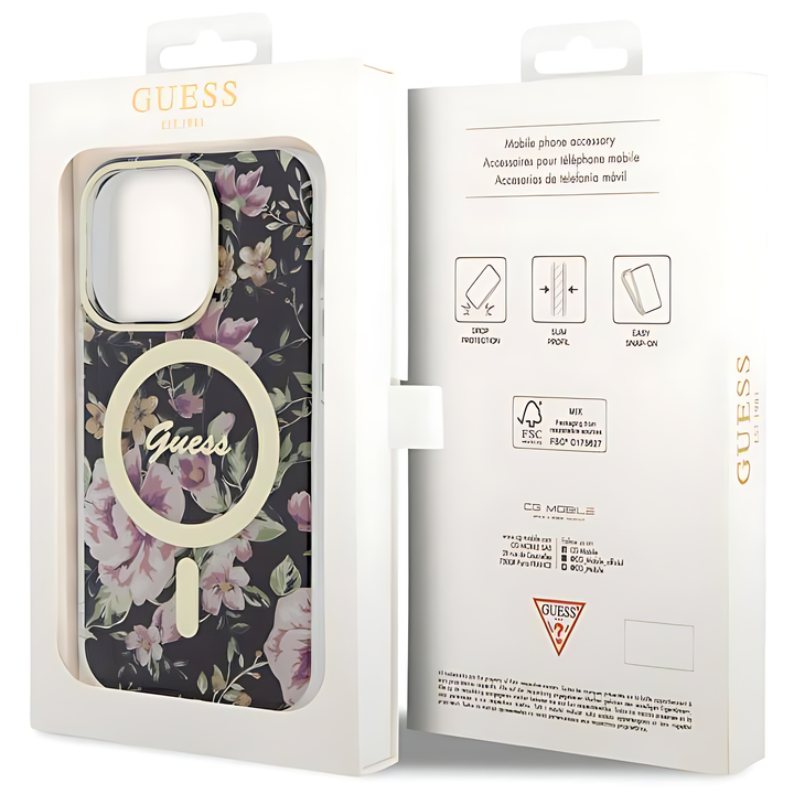 Guess Magsafe IML Case With Flower Pattern - iCase Stores