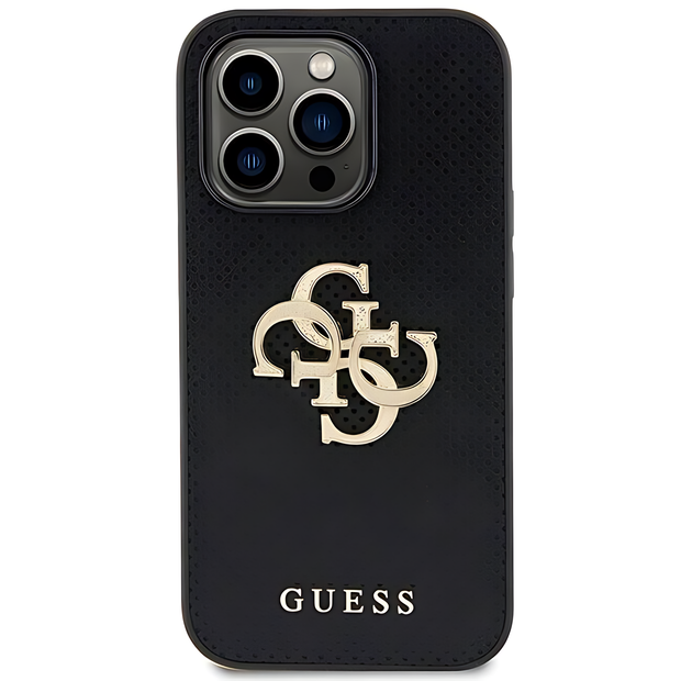 Guess Perforated PU Leather Case with 4G Glitter