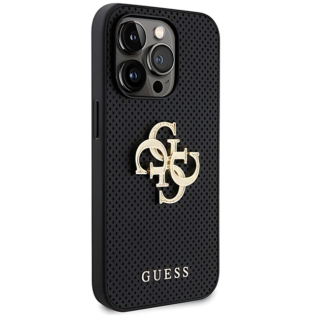 Guess Perforated PU Leather Case with 4G Glitter