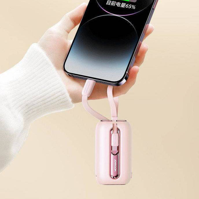 Joyroom Power Bank with 2 Built-in Lightning & Type-C Cables 22.5W 10000mAh - iCase Stores