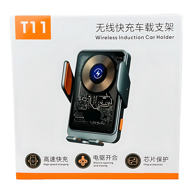 Wireless Car Phone Holder Charger Mount Automatic Clamping Smart Sensor 15W