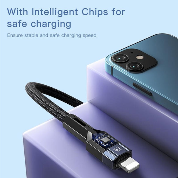 Yesido Type-C To Lightning Data Transfer & Charge Cable 1.2M