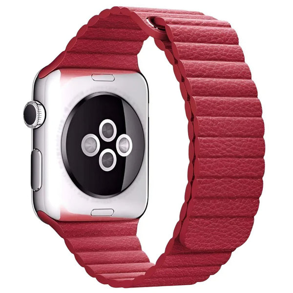 Magnetic Leather Style Band for Apple Watch