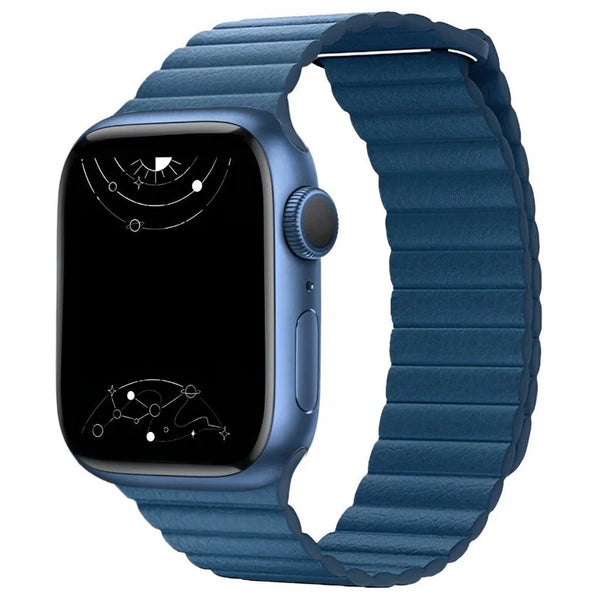 Magnetic Leather Style Band for Apple Watch