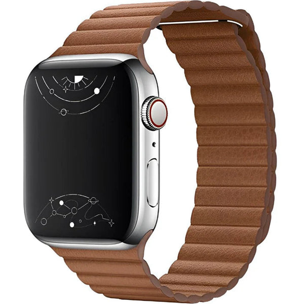 Magnetic Leather Style Band for Apple Watch