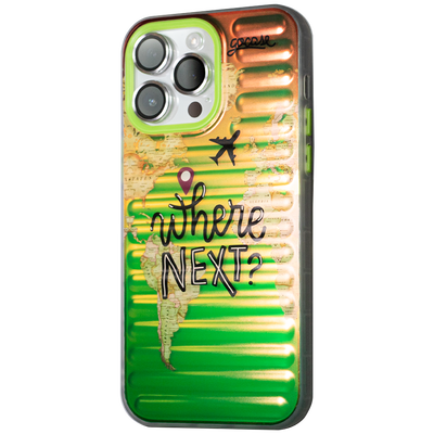Travel Map Streaks Reflections Case