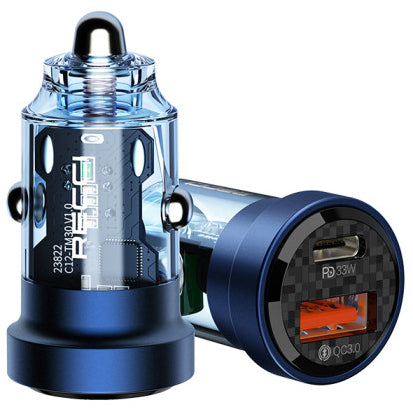 Recci Journey Transparent Car Charger 33W - iCase Stores