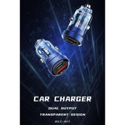 Recci Journey Transparent Car Charger 33W