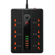 Recci 2500W POWER SOCKET 6 UNIVERSAL SOCKETS - 5 USB PORTS - iCase Stores