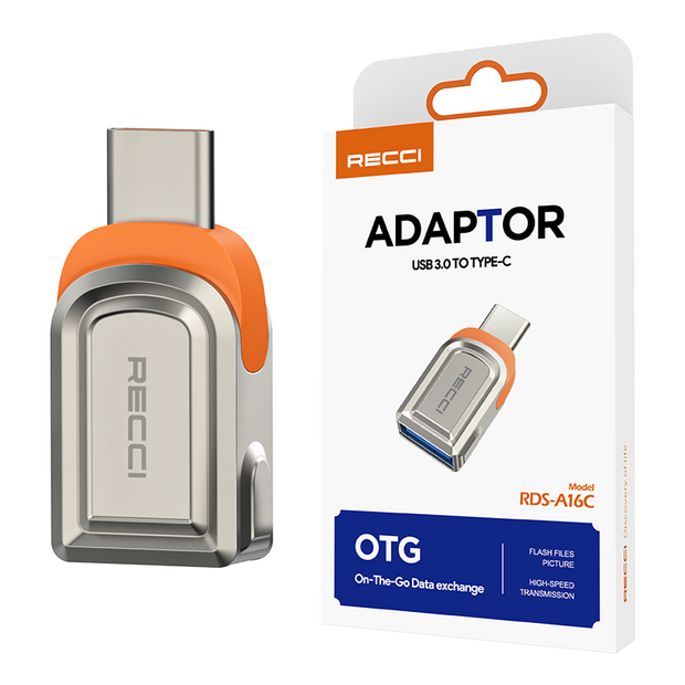 Recci Adaptor (USB 3.0 to Type-C)