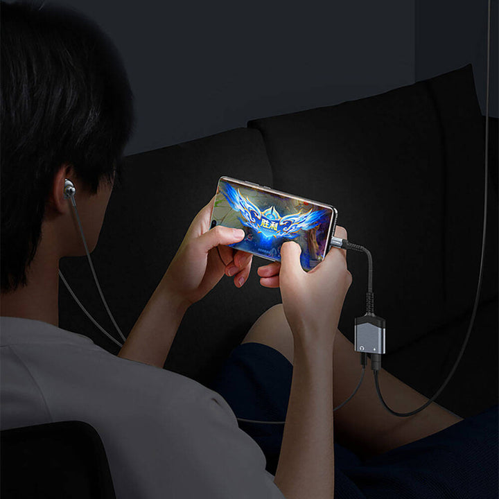 Recci  2-in-1 Type-C Charging & Audio Adapter PD 60W - iCase Stores