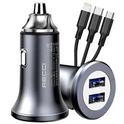 Recci 3 in 1 USB Cable+Car Charger kit