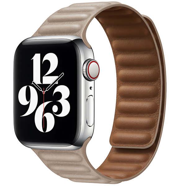 Spigen Leather Link Magnetic Suction Band For Apple Watch - iCase Stores