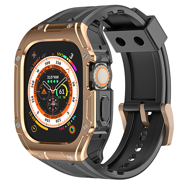 Luxury Modification Kit Silicone Band with Case Rugged for Apple Watch - iCase Stores