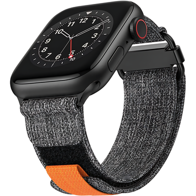 Hook & Loop Design Rugged Nylon Strap For Apple Watch