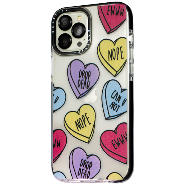 Words in Hearts Fashion Clear Case