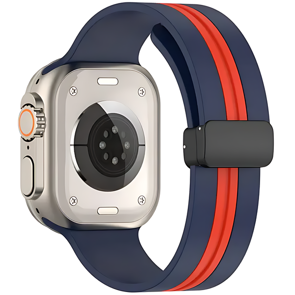 Soft Sport Silicone Magnetic Buckle Band For Apple Watch