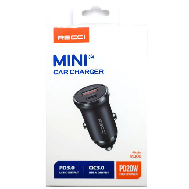 Recci Mini Car Charger PD20W
