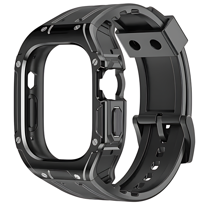 Luxury Modification Kit Silicone Band with Case Rugged for Apple Watch - iCase Stores