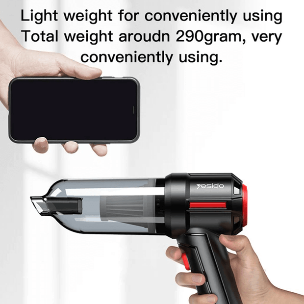 Yesido Mini Vacuum Cleaner Cordless Handheld Portable Home Car High Power 4500Pa