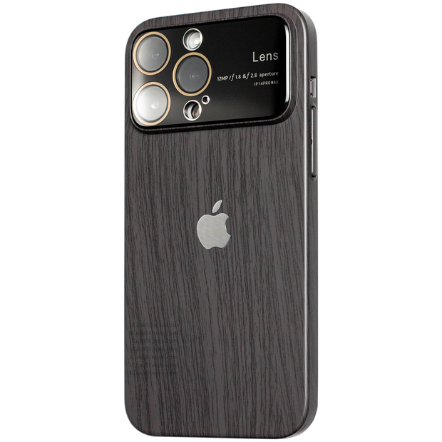 Luxury Wood Grain Wide Lens Case