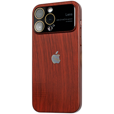 Luxury Wood Grain Wide Lens Case