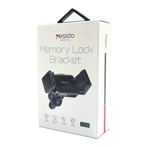 Yesido Memory Lock Bracket Air Vent Holder For Smart Phones
