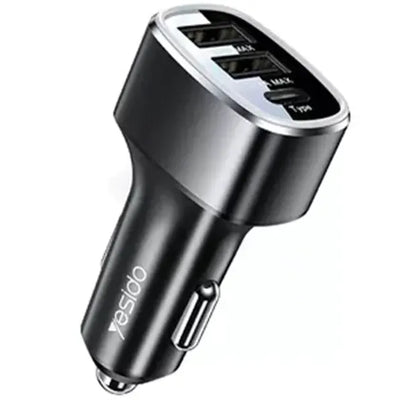 Yesido 3 Ports Car Charger PD Output 25W
