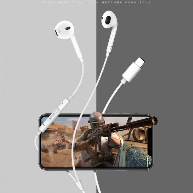 Yesido Wired Earphones Type-C With Microphone
