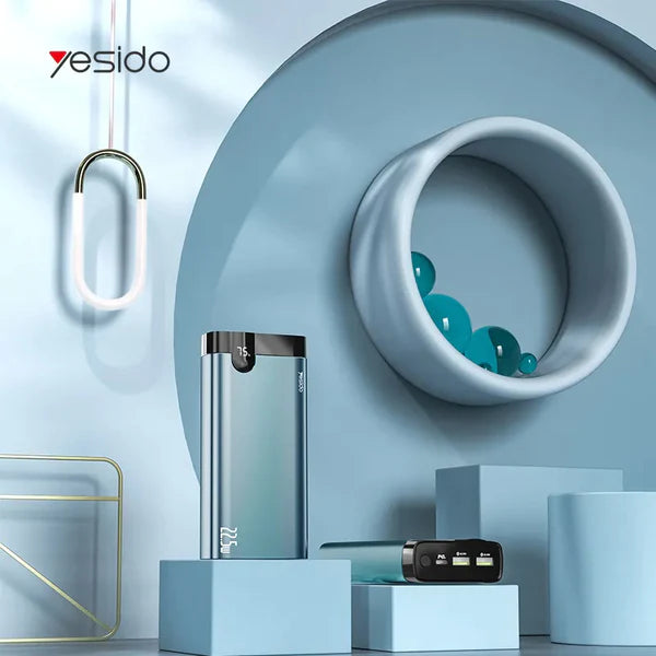 Yesido Fast Charging Power Bank With Led Indicator 2 USB Port Output 10000mAh