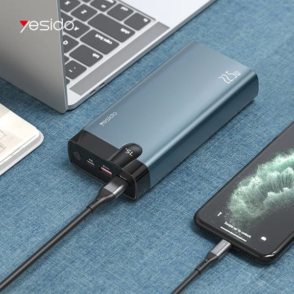 Yesido Fast Charging Power Bank With Led Indicator 2 USB Port Output 10000mAh