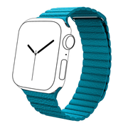 Leather Loop Band & Magnetic Strap for Apple Watch - Baby Blue