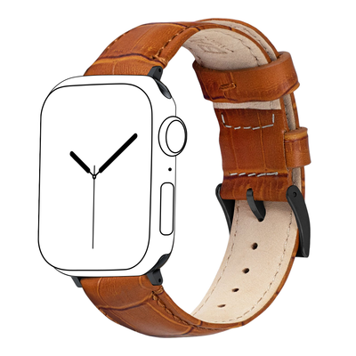 Leather Watch Strap for Apple Watch - Brown - iCase Stores